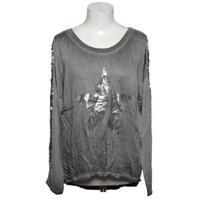 Long sleeve T-shirt (Gray) from Urban Diva Elastane, Viscose