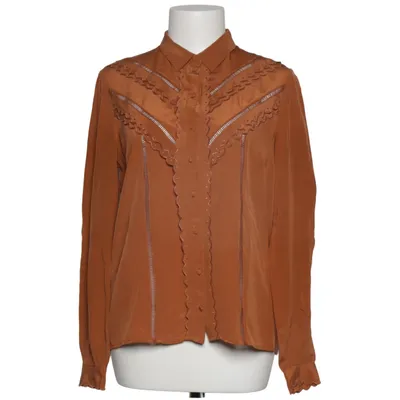 Blus (Brun) från Sézane Polyester, Silke, Viskos