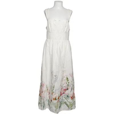 Robe salopette (Blanc, Multicolore) de H&M Coton, Lin