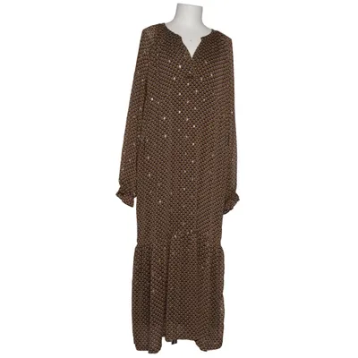 Klänning (Brun, Flerfärgad, Guldfärgad) från Luxzuz Elastan, Polyester, Viskos