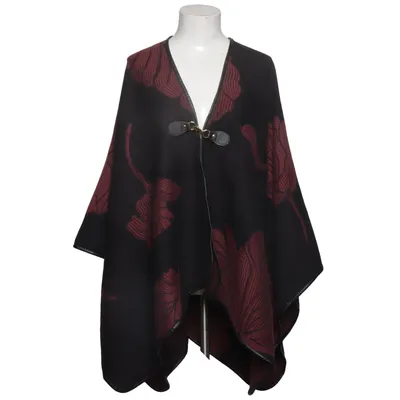Poncho (Noir, Rouge) de Andrew Marc Polyester, Viscose