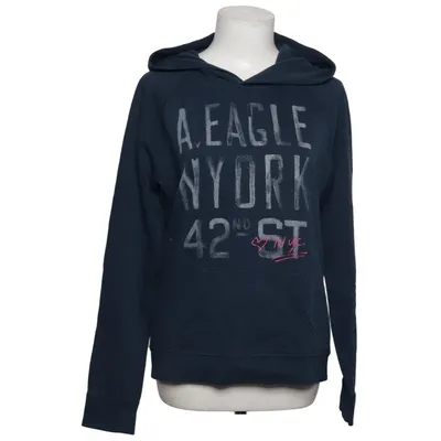 Hoodie (Blue) from American Eagle Outfitters Cotton, Polyester