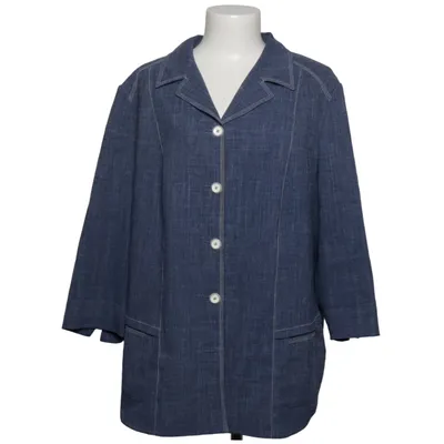 Blazer (Blue) from Frankenwälder Elastane, Linen, Polyamide, Polyester