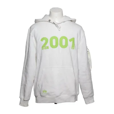 Huvtröja (Vit) från Alpha Industries Bomull, Polyester