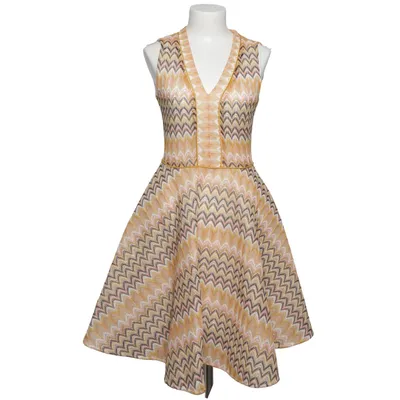 Klänning (Gul, Flerfärgad) från Maje Elastan, Polyester, Viskos