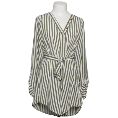 Wrap blouse (Green, White) from Hailys Polyester