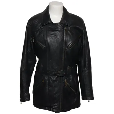 Veste longue en cuir (Noir) de Joy