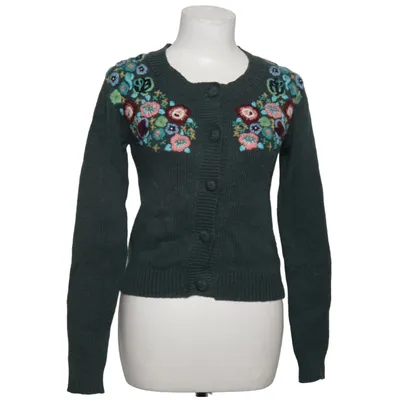 Cardigan (Green, Multicolored) from King Louie Cotton, Polyamide, Wool