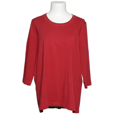 Langærmet t-shirt (Rød) fra Gina Laura Bomuld, Elastan
