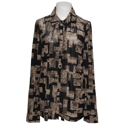 Blouse (Noir, Beige) de Norah Élasthane, Polyester