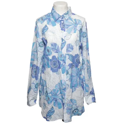 Shirt (Blauw, Wit) van Aura Katoen