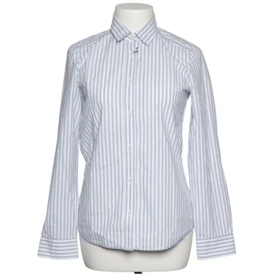 Shirt (Blue, White) from Walbusch Cotton