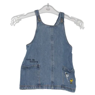 Dungaree dress (Blue) from Zara x Peanuts Cotton