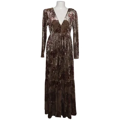 Maxi dress (Beige, Brown) from Alma en Pena Elastane, Polyester