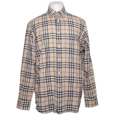 Skjorte (Beige, Sort, Rød) fra Burberry Bomuld