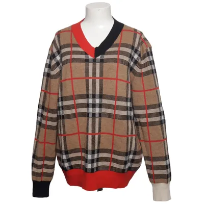 Sweater (Beige, Red, Black) from Burberry Nylon, Polyurethane, Wool