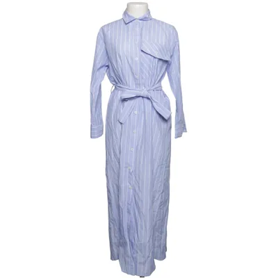 Shirt dress (Blue, White) from Zara Cotton, Polyester