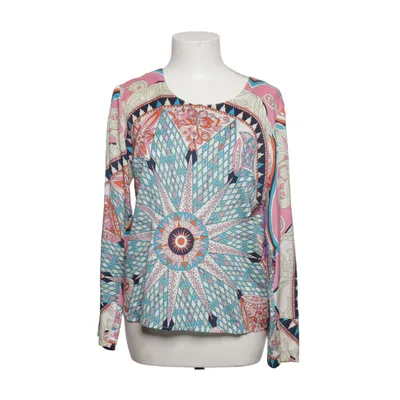 Blouse (Bleu, Multicolore) de Anni Carlsson Élasthane, Soie