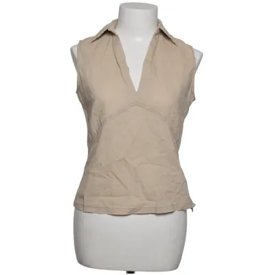Top (Beige) van Mangoon Katoen, Linnen
