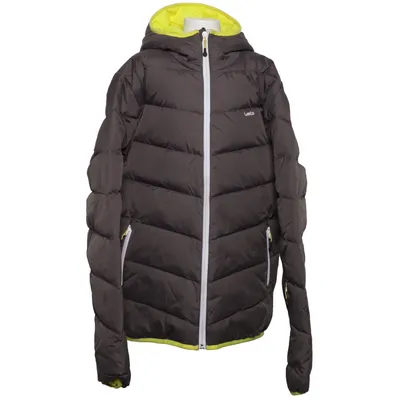 Down jacket (Gray, Yellow) from Wedze Down, Feather, Polyamide, Polyester