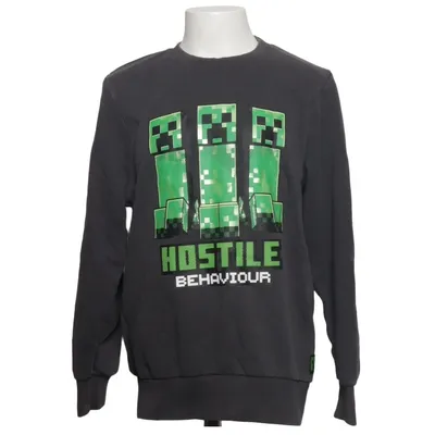 Sweatshirt (Gray, Green) from Minecraft Cotton, Polyester