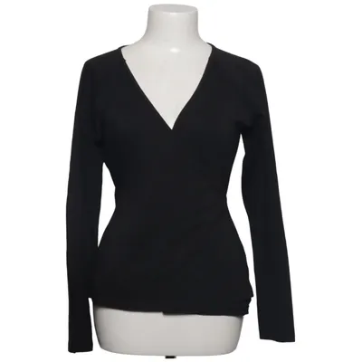 Wikkelblouse (Zwart) van Menonove Katoen