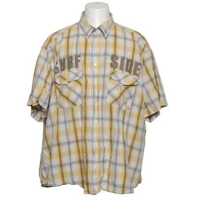 Short sleeve shirt (Yellow, Gray, White) from Man's World Cotton