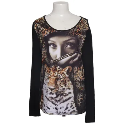 T-shirt à manches longues (Noir, Multicolore) de Sarah Kern Élasthane, Polyester, Viscose