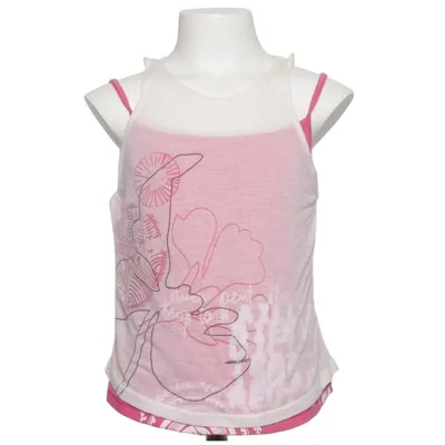 Tanktop  (Hvid, Pink, Flerfarvet) fra Kenzo Junior Bomuld, Nylon