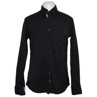Skjorte (Sort, Hvid) fra Kayhan Bomuld, Elastan, Polyester