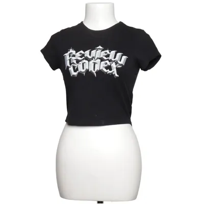 T-shirt (Sort) fra Review Bomuld, Elastan