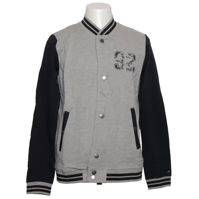 Varsity jacket (Gray, Black) from Maui-Wowie Cotton, Polyester