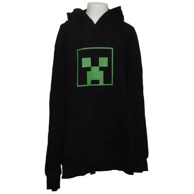 Hoodie (Black, Green) from Mojang Cotton, Polyester