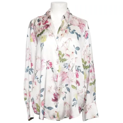 Bluse (Hvid, Flerfarvet) fra Zara Polyester