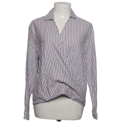 Wrap blouse (White, Blue, Red) from Grüne Erde Cotton