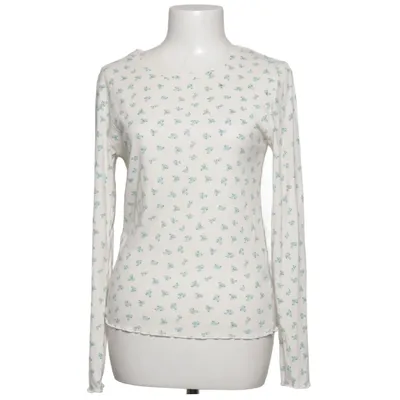 Long sleeve T-shirt (White, Blue) from Undiz Elastane, Polyester, Viscose
