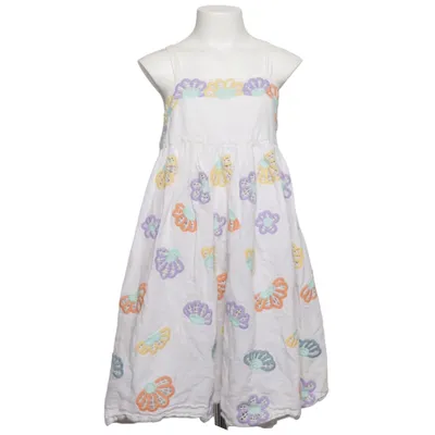 Jurk (Wit, Meerkleurig) van Stella McCartney Kids Katoen, Linnen, Polyester