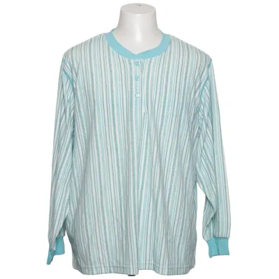 T-shirt à manches longues (Bleu, Blanc) de Comtessa Coton, Polyester