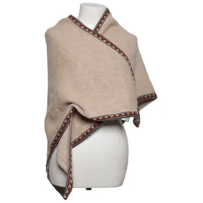 Sjaaltje (Beige, Meerkleurig) van Pom Amsterdam Acryl, Katoen, Polyamide, Polyester, Viscose, Wol