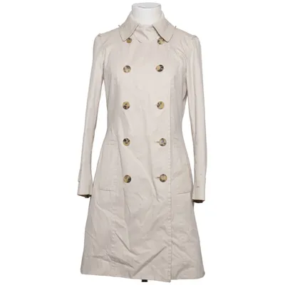 Trenchcoat (Beige) fra Carolina Herrera Bomuld, Cupro, Læder