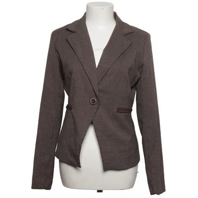Blazer (Bruin, Grijs) van Chic & Mit Elastaan, Polyester, Viscose