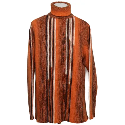 Turtleneck (Orange, White, Black) from Otto Kern Acrylic, Polyamide, Wool