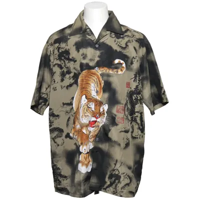 Chemise à manches courtes (Multicolore) de Dian Dian Tong Coton, Viscose