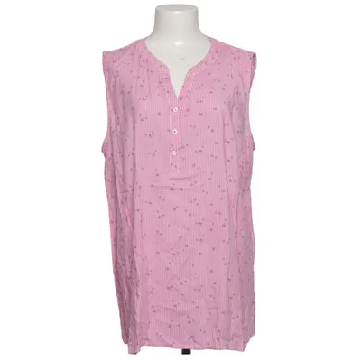 Top (Pink, Hvid) fra Janina Curved Viscose