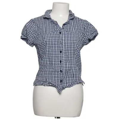 Short sleeve shirt (Blue, White) from Kingkerosin Cotton