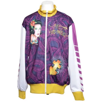 Träningsjacka (Lila, Gul, Flerfärgad) från Ed Hardy Polyester