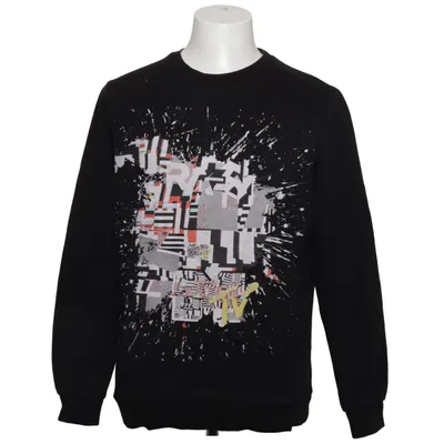 Collegetröja (Svart, Flerfärgad) från MTV Bomull, Polyester