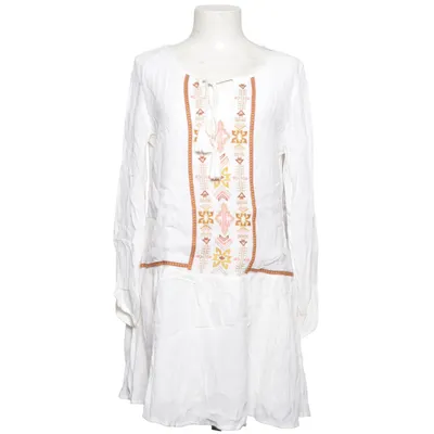 Dress (White, Multicolored) from Free Minds Viscose
