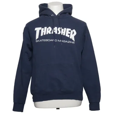 Huvtröja (Blå) från Thrasher Bomull, Polyester