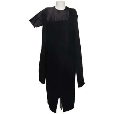 Manteau (Noir) de Rick Owens Soie, Laine